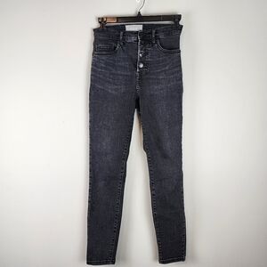 Everlane size 25 Ankle jeans  Stretch High Rise Skinny Button - Fly black teens